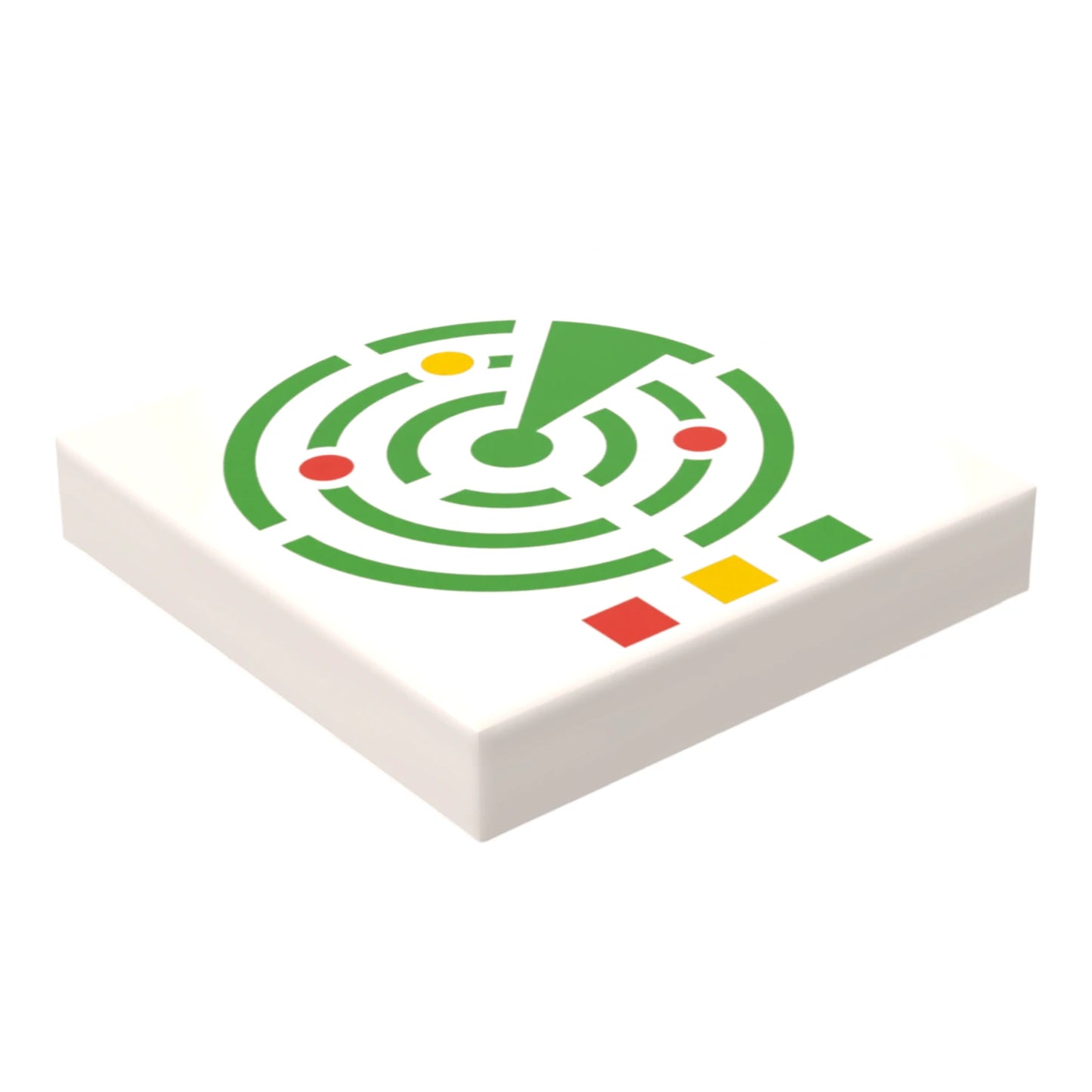 Bedruckte LEGO® Fliese 2x2 - Space Controll-Panel 4
