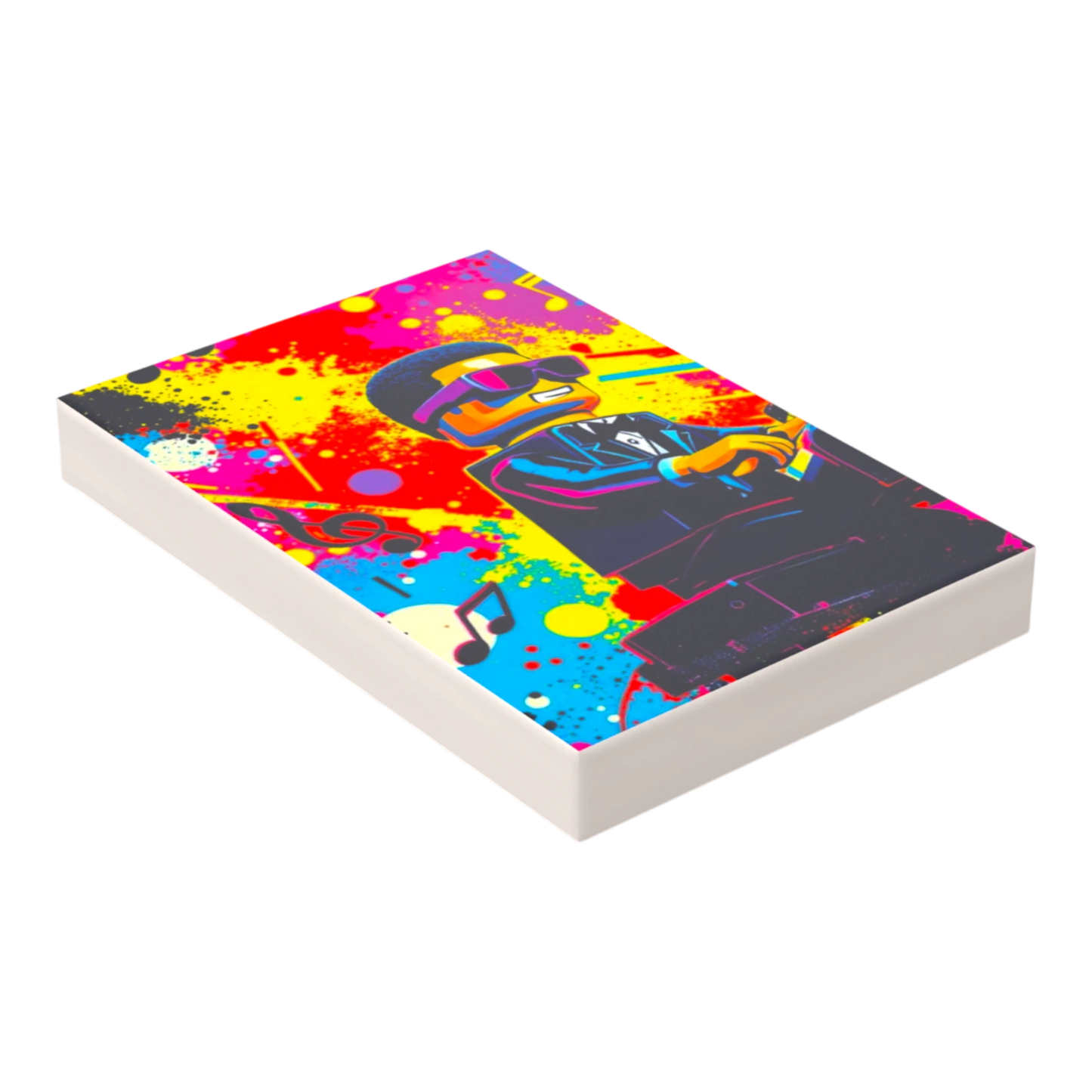 Bedruckte LEGO® Fliese 2x3 - Popstar Pop Art Nr. 12