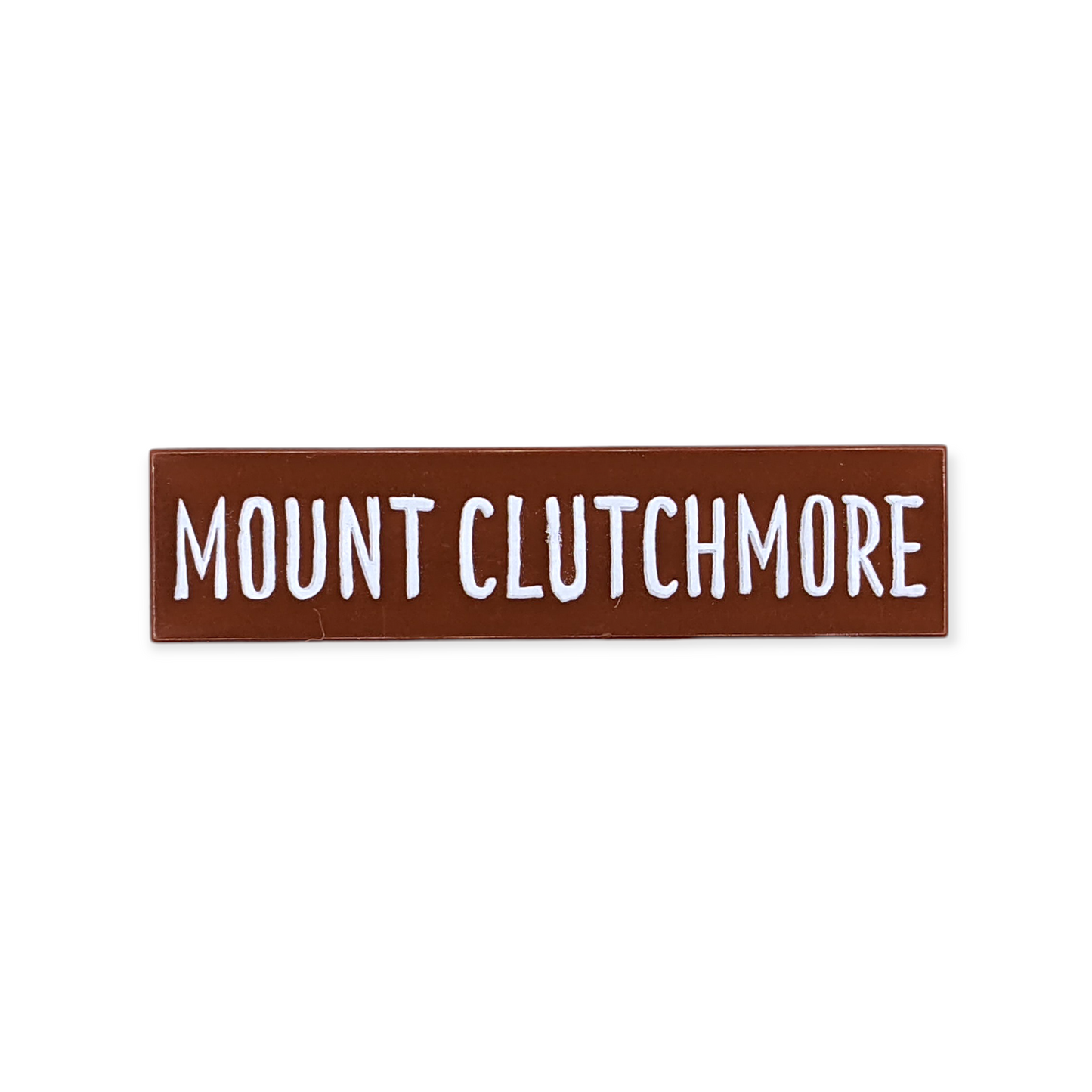 LEGO Fliese 1x4 - Mount Clutchmore Schild