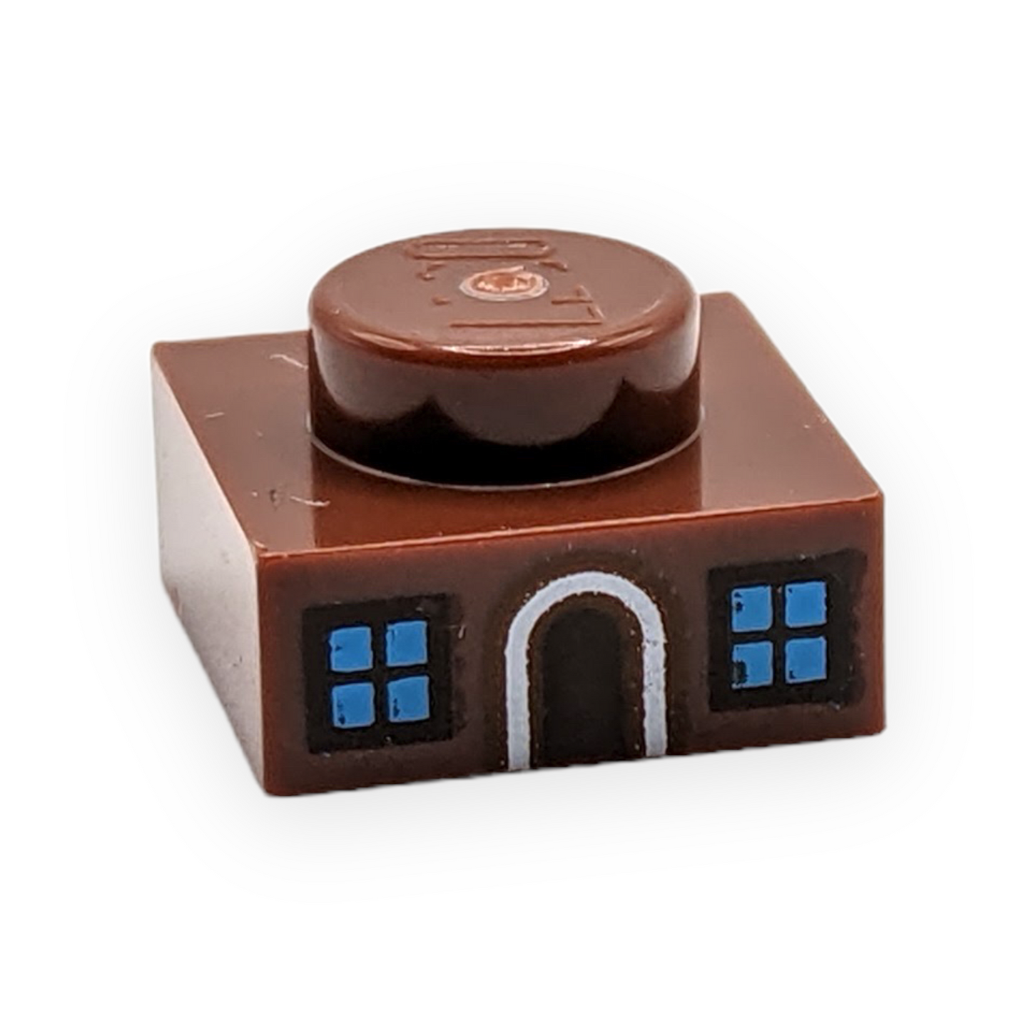 LEGO Plate 1x1 - mit Fensterscheiben und weißes Türrahmenmuster