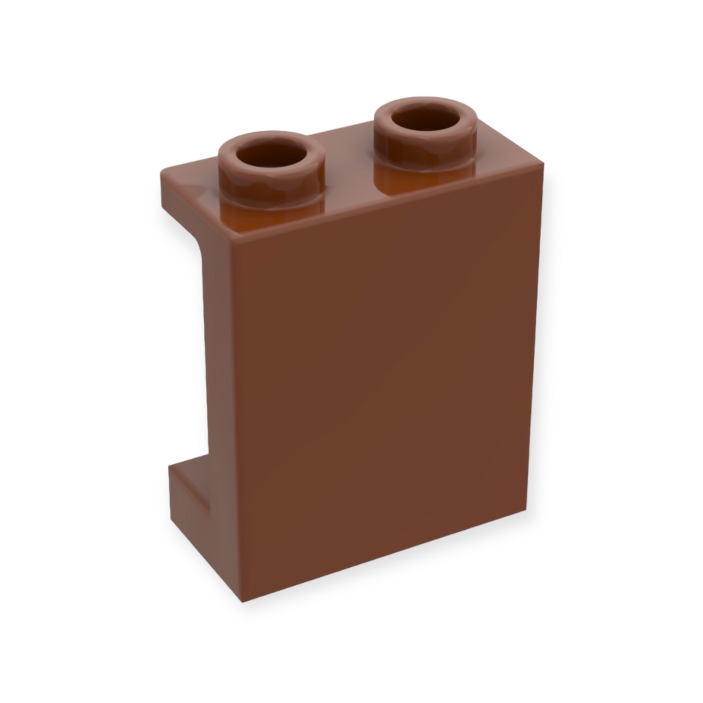 LEGO Panel 1x2x2 with Side Supports - in Reddish Brown