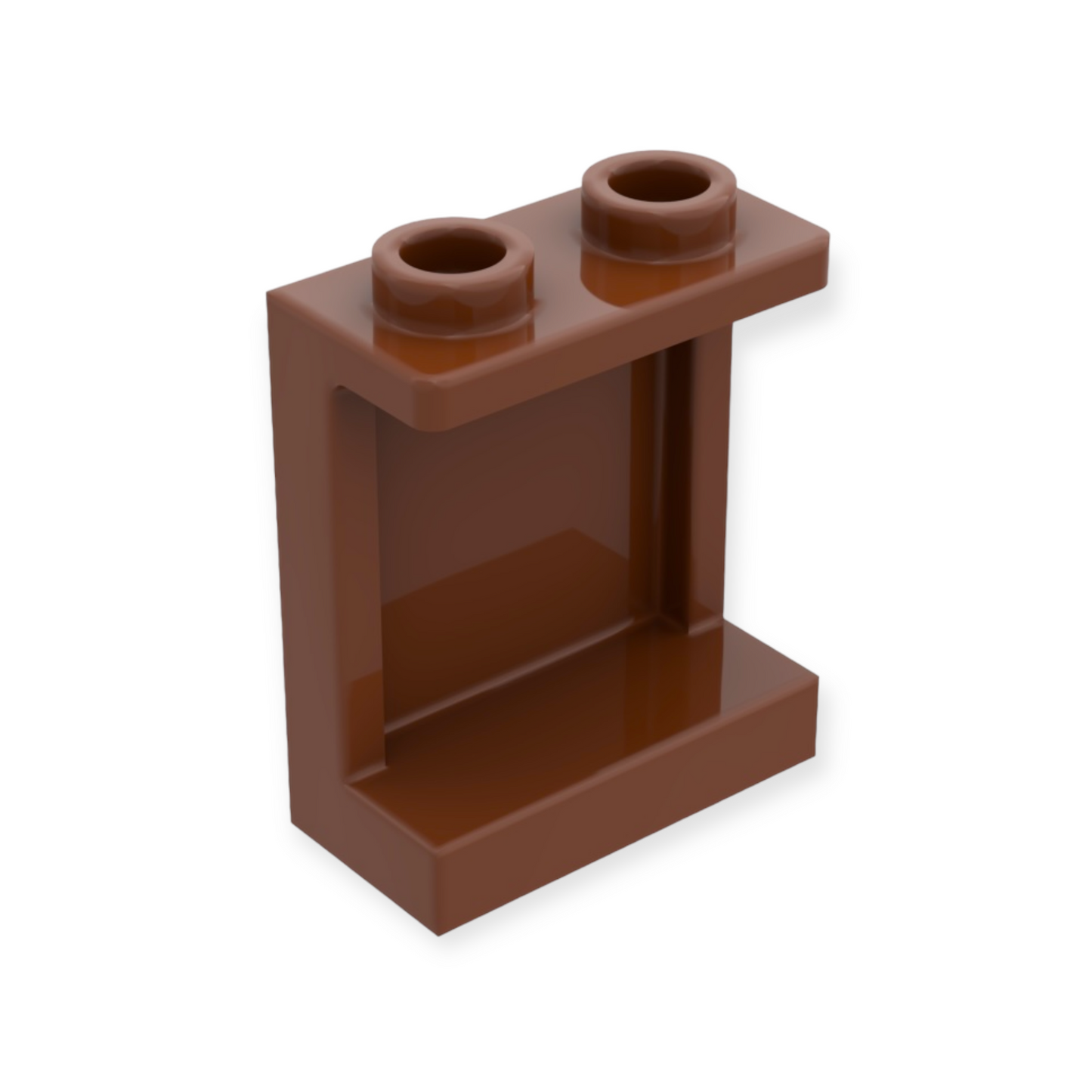 LEGO Panel 1x2x2 with Side Supports - in Reddish Brown