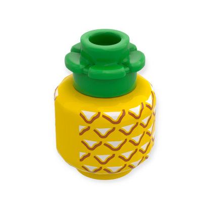 LEGO Head - Ananas mit Blattgrün