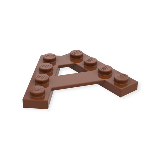 LEGO Wedge Plate A-Shape - Reddish Brown
