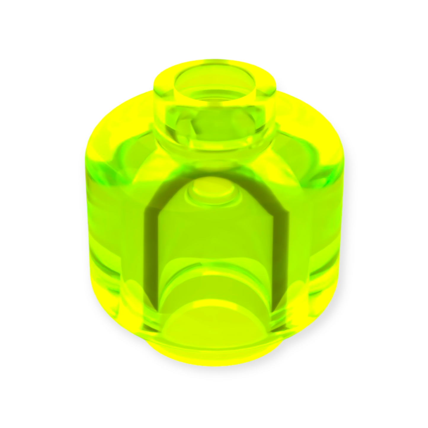 LEGO Head - Trans-Neon Green