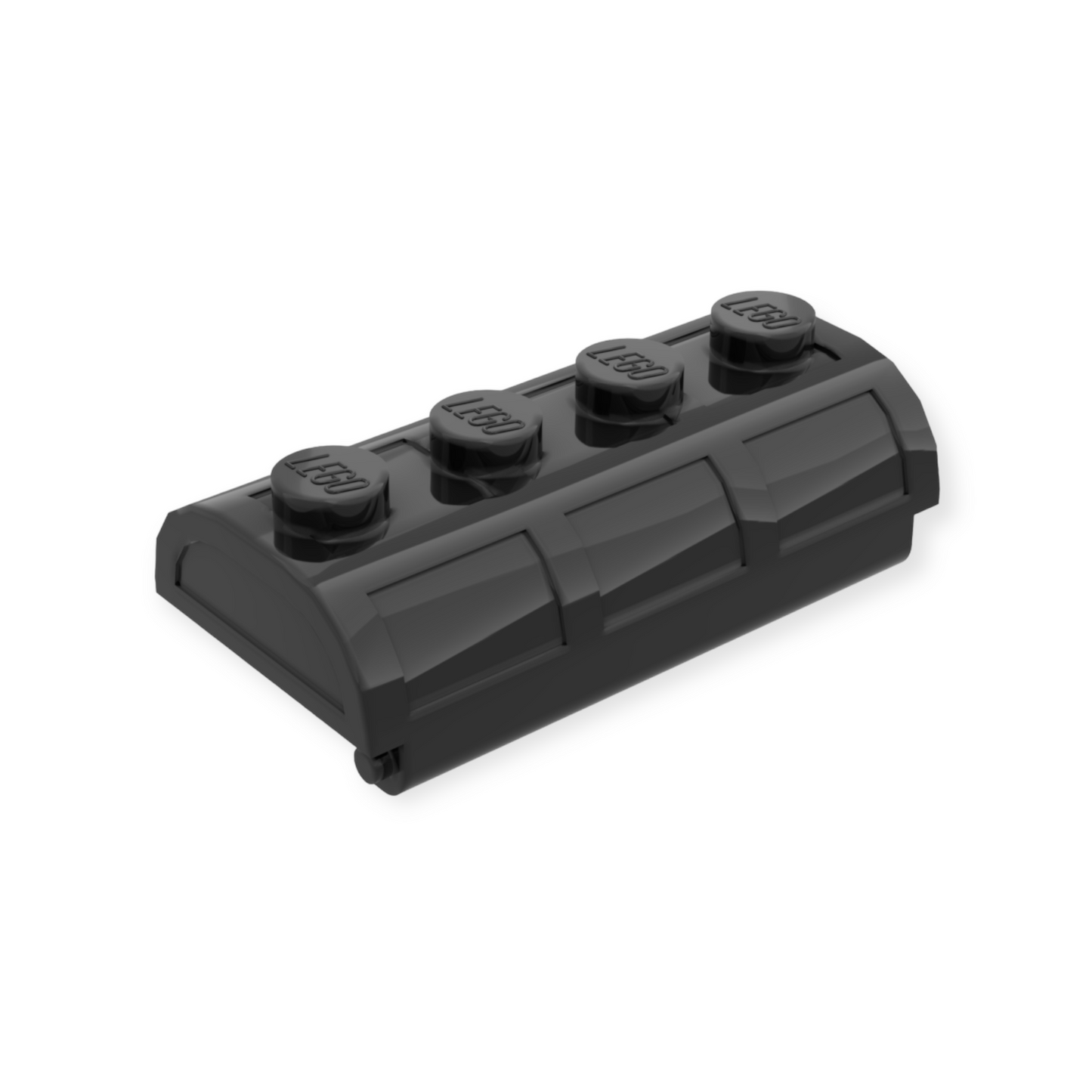 LEGO Treasure Chest Lid Curved with Thick Hinge - Black