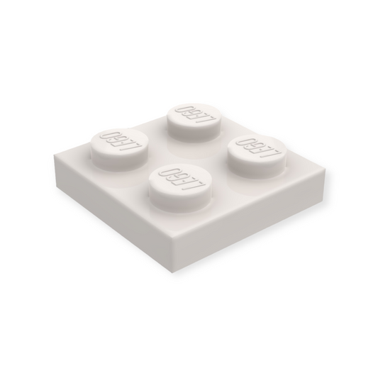 LEGO Plate 2x2 - White