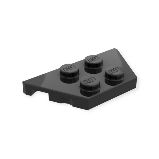 LEGO Wedge Plate 2x4 - Black
