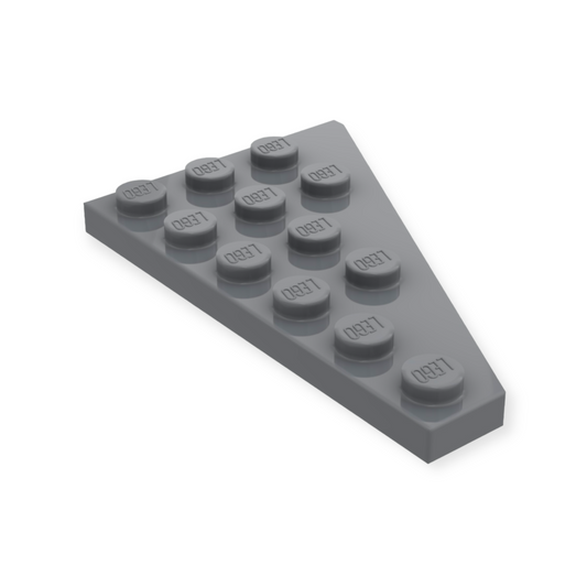 LEGO Wedge Plate 6x4 Links - in Dark Bluish Gray