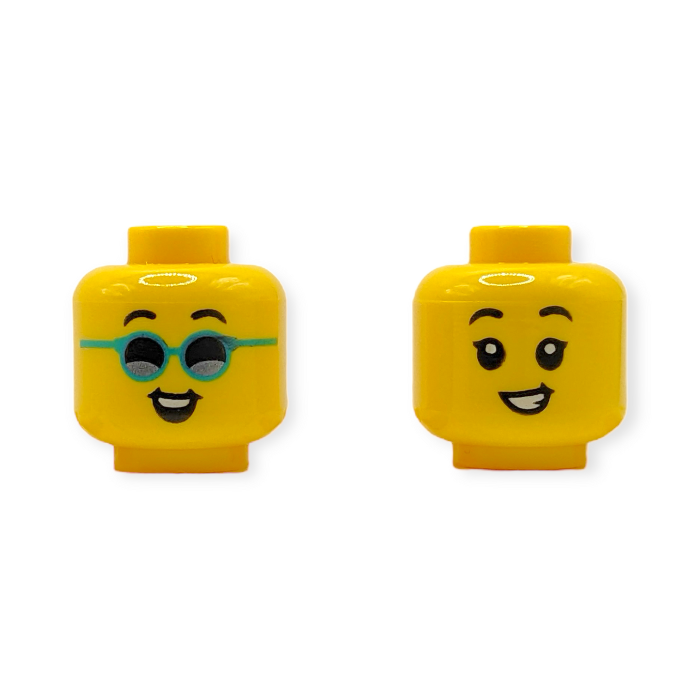 LEGO Head - 3727 Dual Sided Child, Black Eyebrows