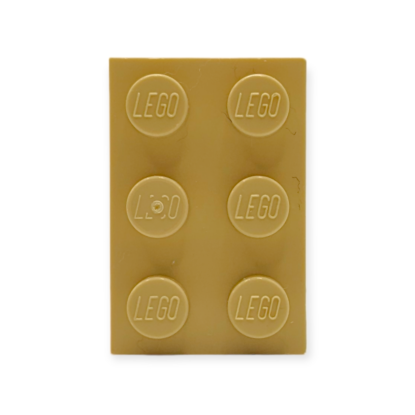 LEGO Plate  - 2x3 in Tan