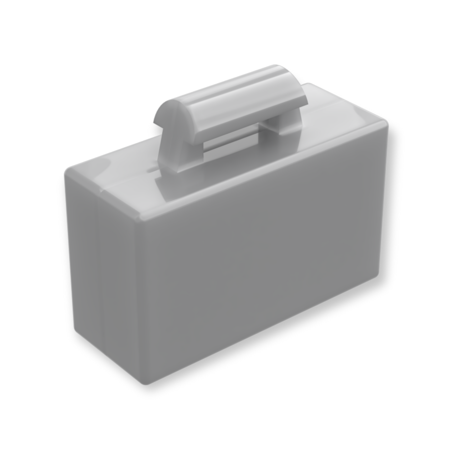 LEGO Utensil - Aktentasche / Koffer in Flat Silver