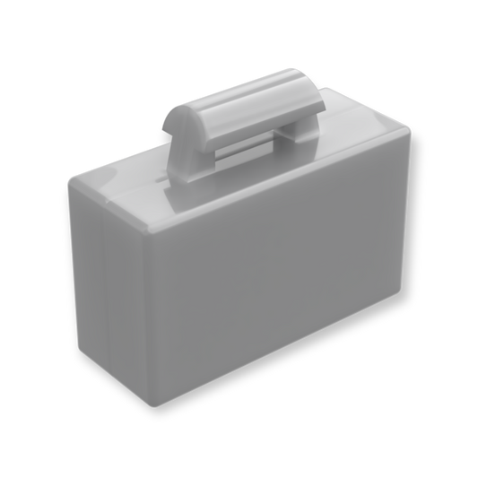 LEGO Utensil - Aktentasche / Koffer in Flat Silver