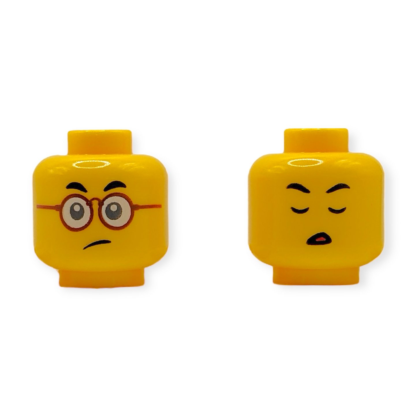 LEGO Head - 3907 Dual Sided Small Black Eyebrows