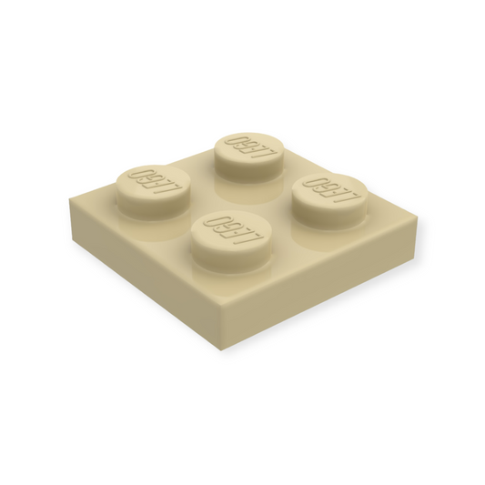 LEGO Plate 2x2 - Tan