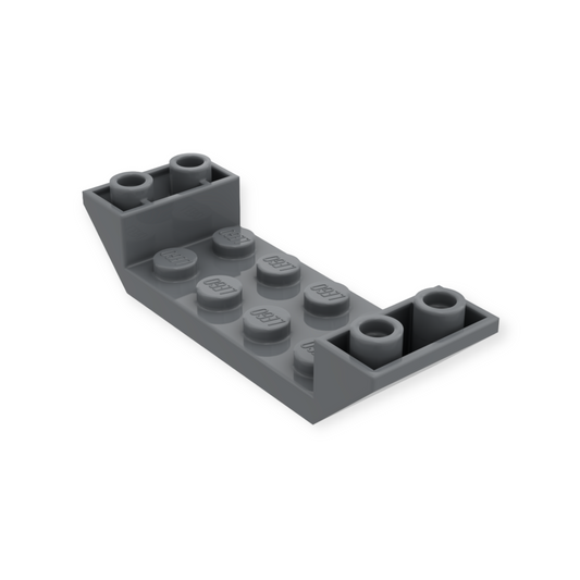 LEGO Slope Inverted 45 6x2 Double with 2x4 Cutout - Dark Bluish Gray