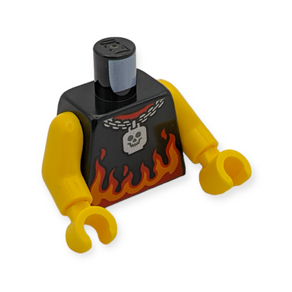 LEGO Torso - 6773 Sleeveless Shirt with Red and Orange Flames