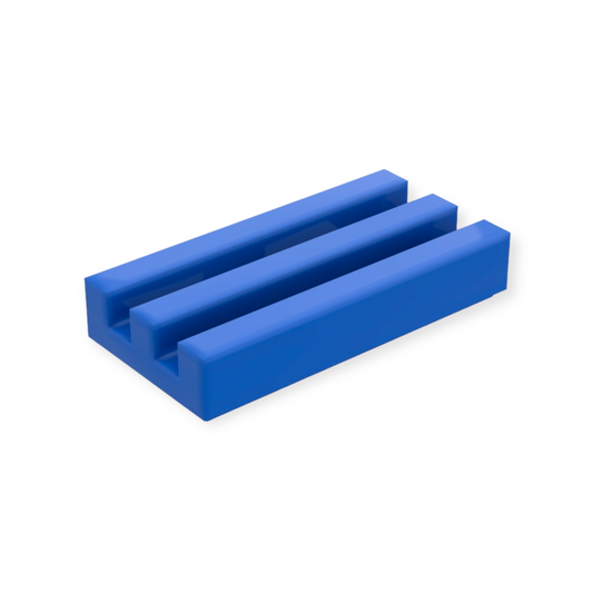 LEGO Tile Modified 1-2 Grille - Blue
