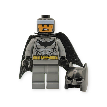 LEGO Minifigur Batman - Dark Bluish Gray Suit, Gold Belt