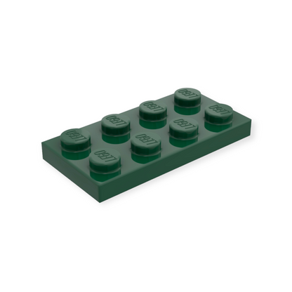 LEGO Plate 2x4 - Dark Green