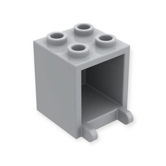 LEGO Container Box 2x2x2 - Light Bluish Gray