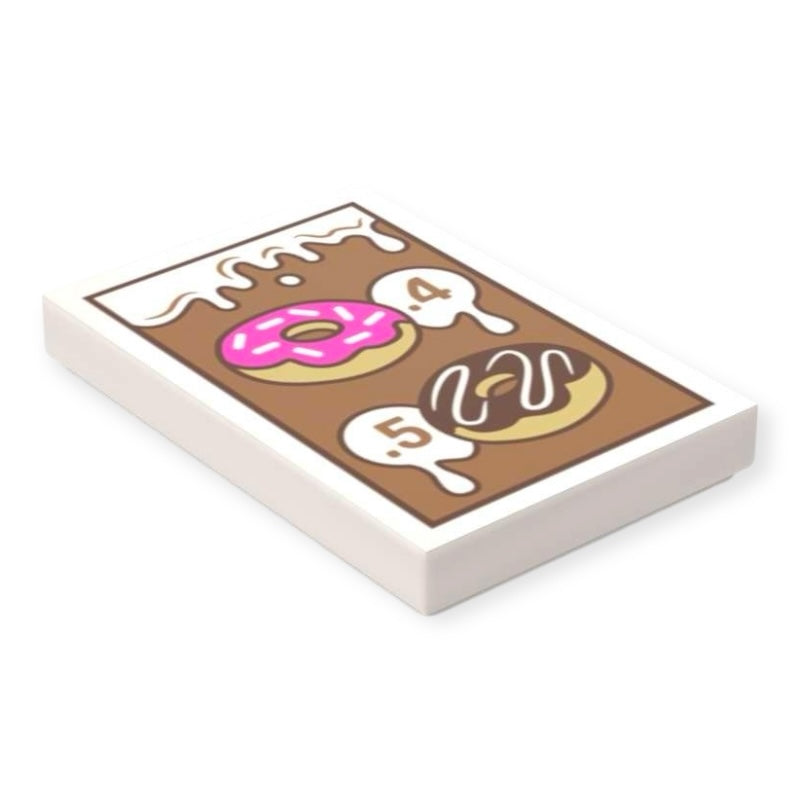 LEGO® Fliese 2x3 - Donut Werbeschild 1