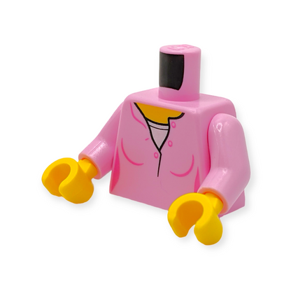 LEGO Torso - 4284 Female Top with Yellow Neck and White Undershirt