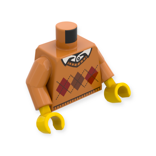 LEGO Torso - 3427 Knit Argyle Sweater