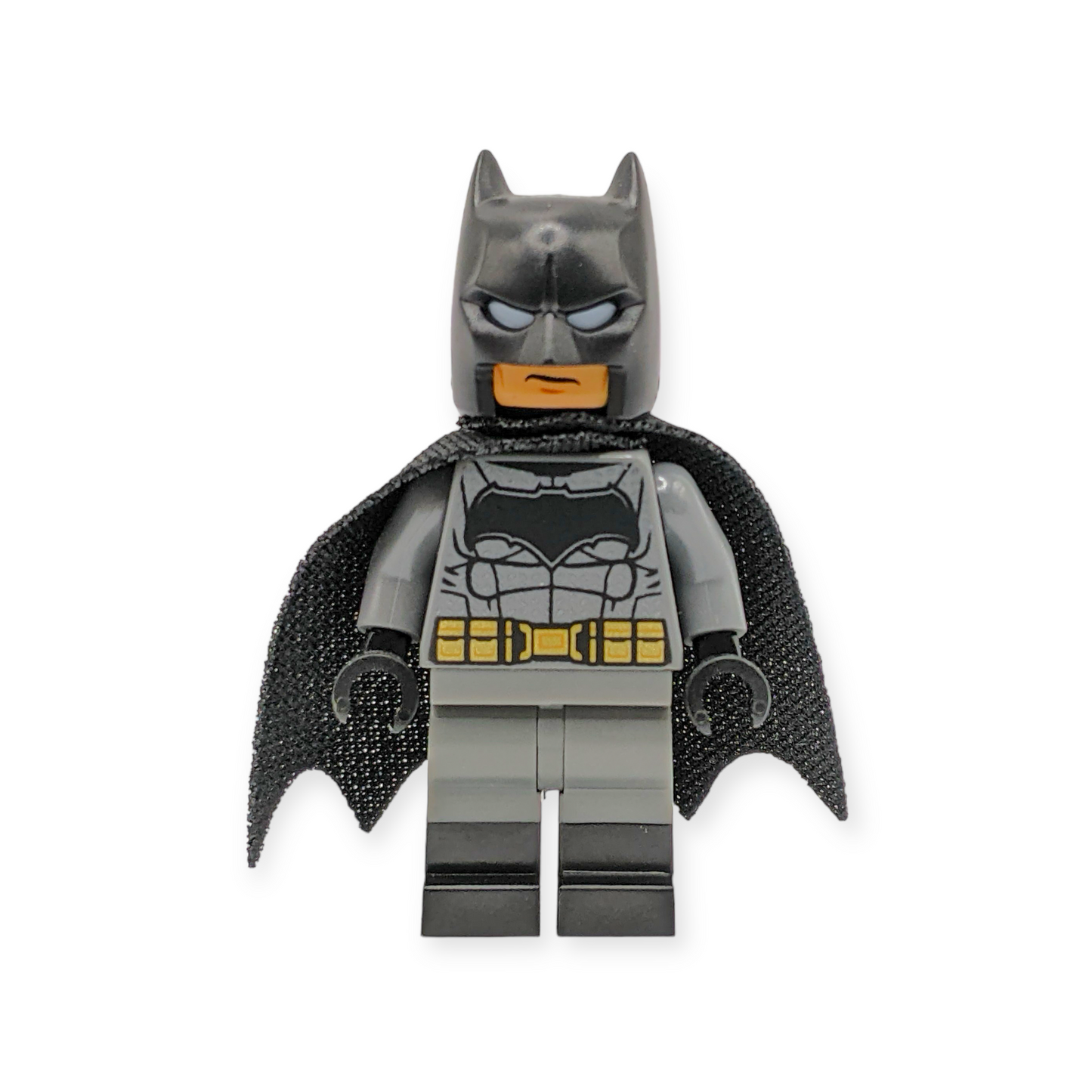 LEGO Minifigur Batman - Dark Bluish Gray Suit, Gold Belt