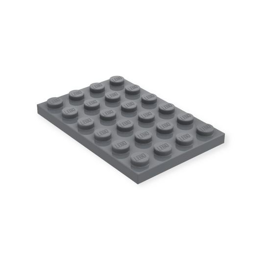 LEGO Plate 4x6 - Dark Bluish Gray
