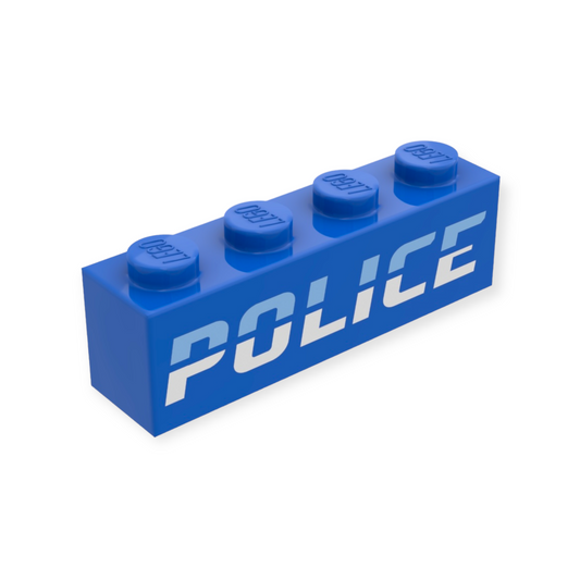 LEGO Brick 1x4 - POLICE