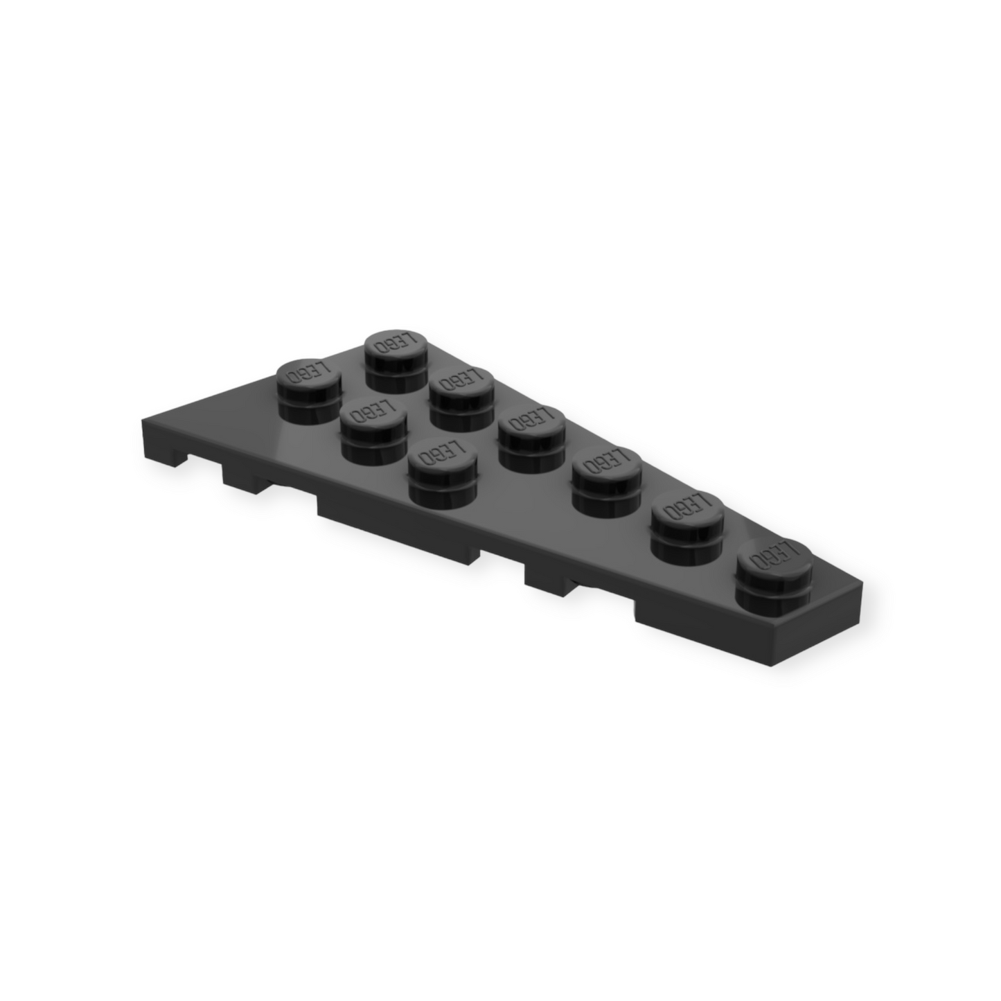 LEGO Wedge Plate 6x3 Rechts - in Black