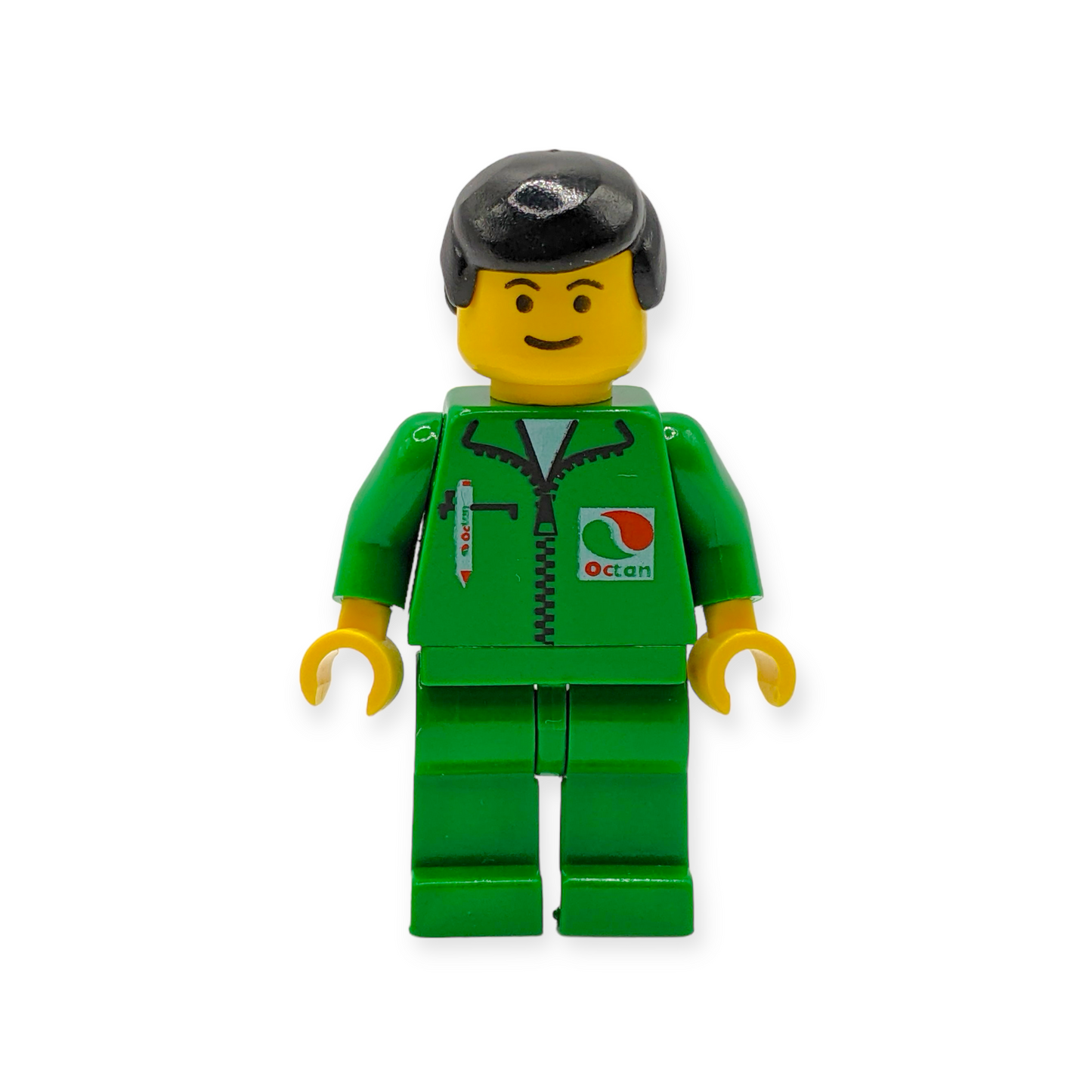 LEGO Minifigur Octan - Green Jacket with Pen oct014