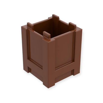 LEGO Container / Box 2x2x2 in Reddish Brown