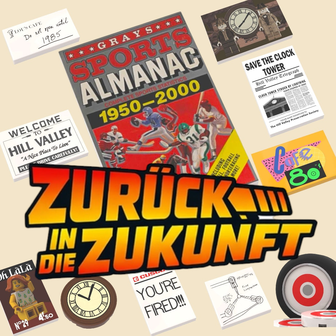 Zurück in die Zukunft™ Custom Print Set - 25 Teile
