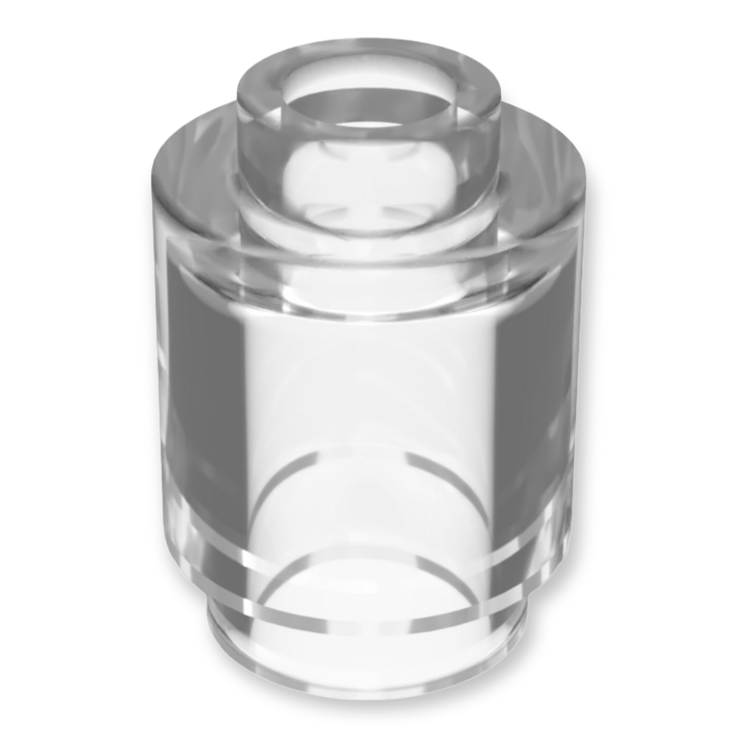 White 1x1 Round Brick LEGO Brick Round 1x1 Trans-Clear –