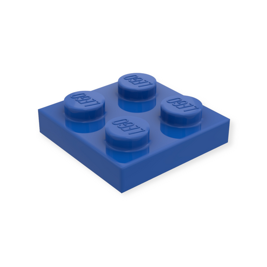 LEGO Plate 2x2 - Blue