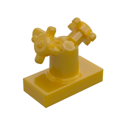 LEGO Tap 1x2 - Amatur Wasserhahn in Pearl Gold
