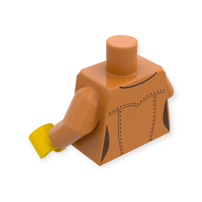 LEGO Torso - 4288 Jacke in Medium Nougat