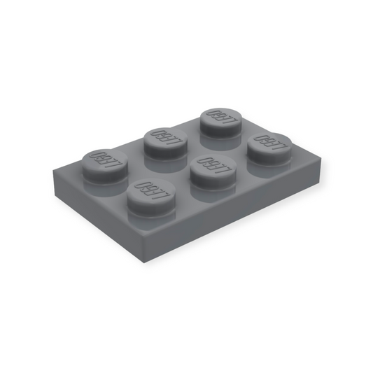 LEGO Plate 2x3 - Dark Bluish Gray