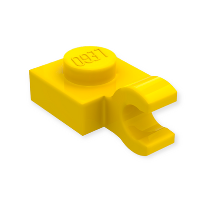 LEGO Plate Modified 1x1 Horizontal Clip - Yellow