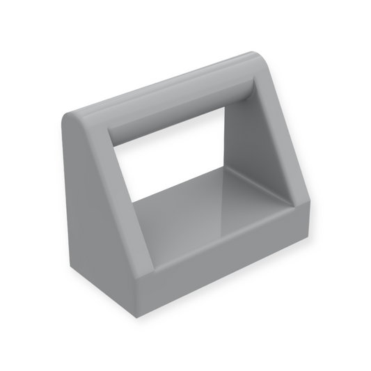 LEGO Tile Modified 1x2 with Bar Handle in Light Bluish Gray