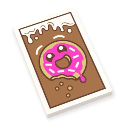 LEGO® Fliese 2x3 - Donut Werbeschild Nr. 2