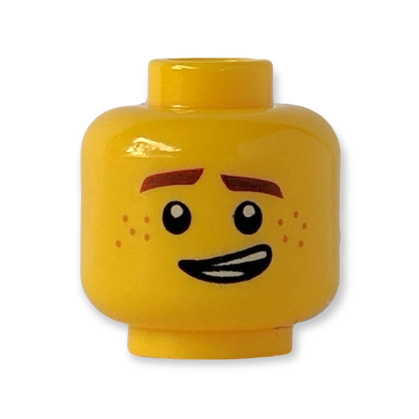 LEGO Head - 2257 Doppelseitige rötlich-braune Augenbrauen und Sommersprossen