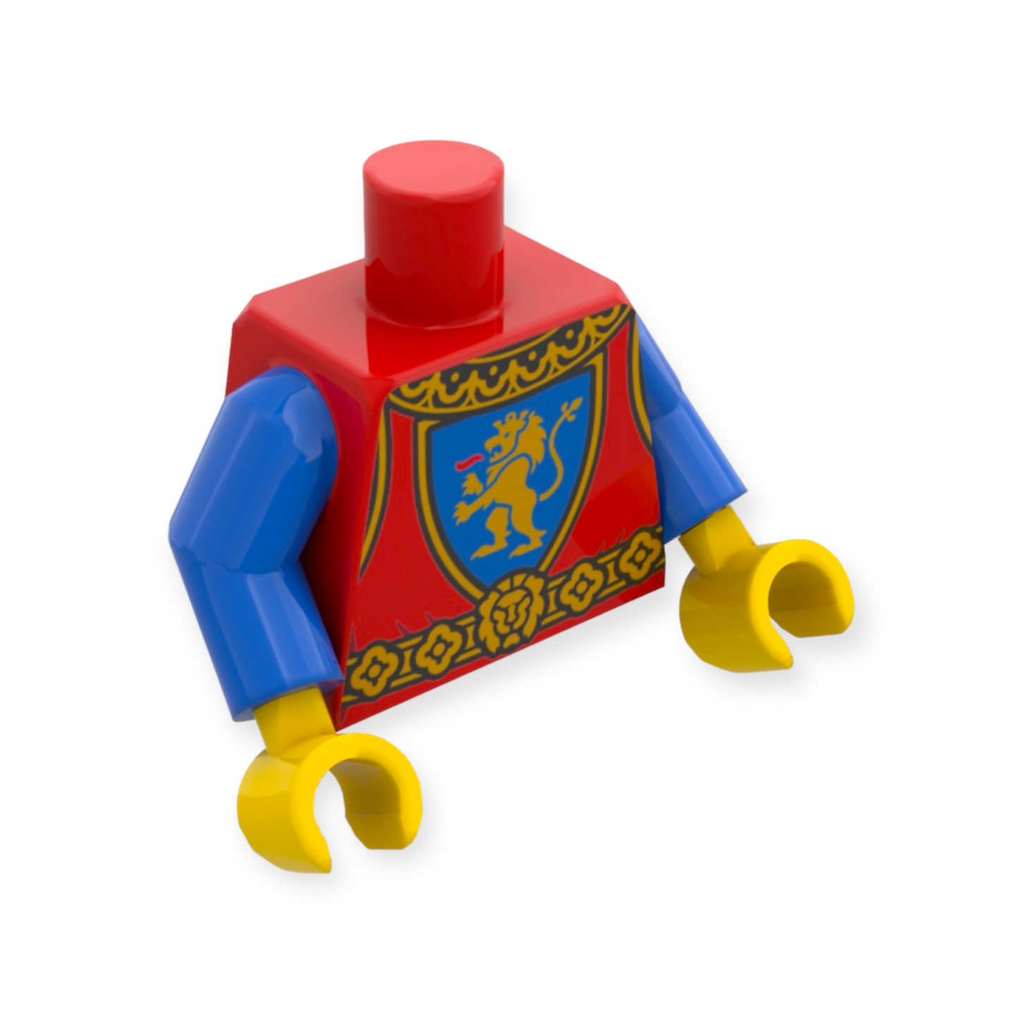 LEGO Torso - 6227 Castle Surcoat Gold Collar and Belt