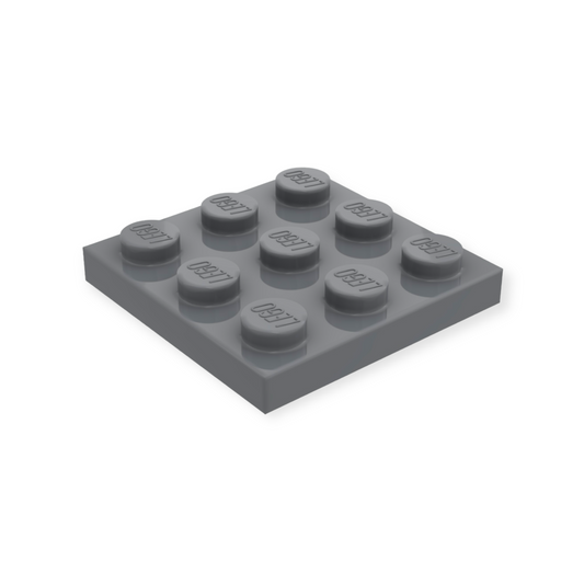 LEGO Plate 3x3 - Dark Bluish Gray