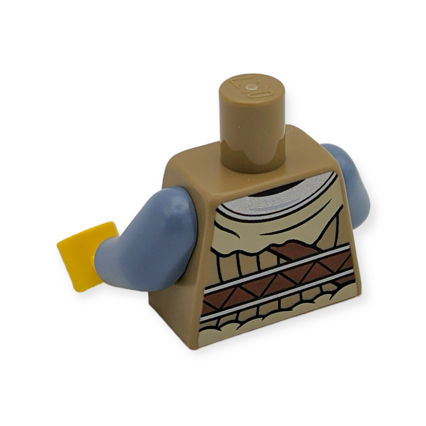 LEGO Torso - 6143 Viking Jacket with Tan Fur Silver Collar and Shoulder Disks
