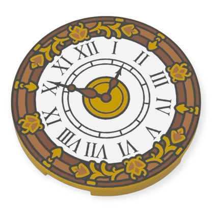 LEGO® Fliese Rund 3x3 - edles Ziffernblatt