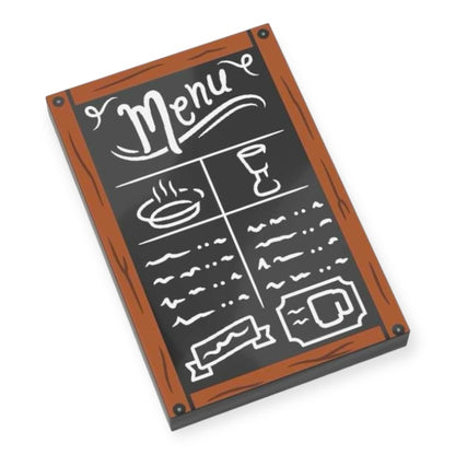 LEGO® Fliese 2x3 - Menutafel Nr. 1