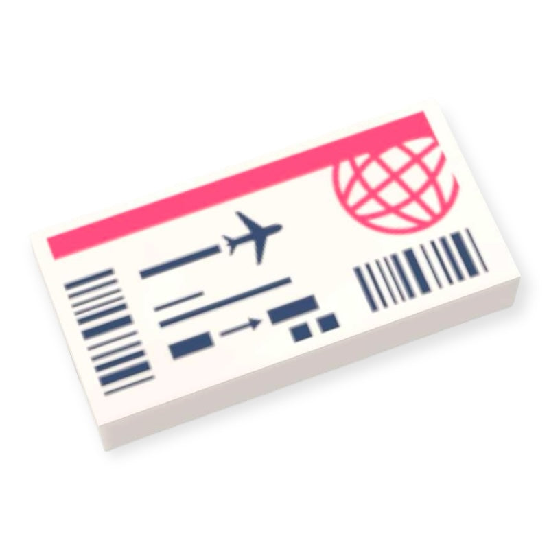 LEGO® Fliese 1x2 - Flugticket